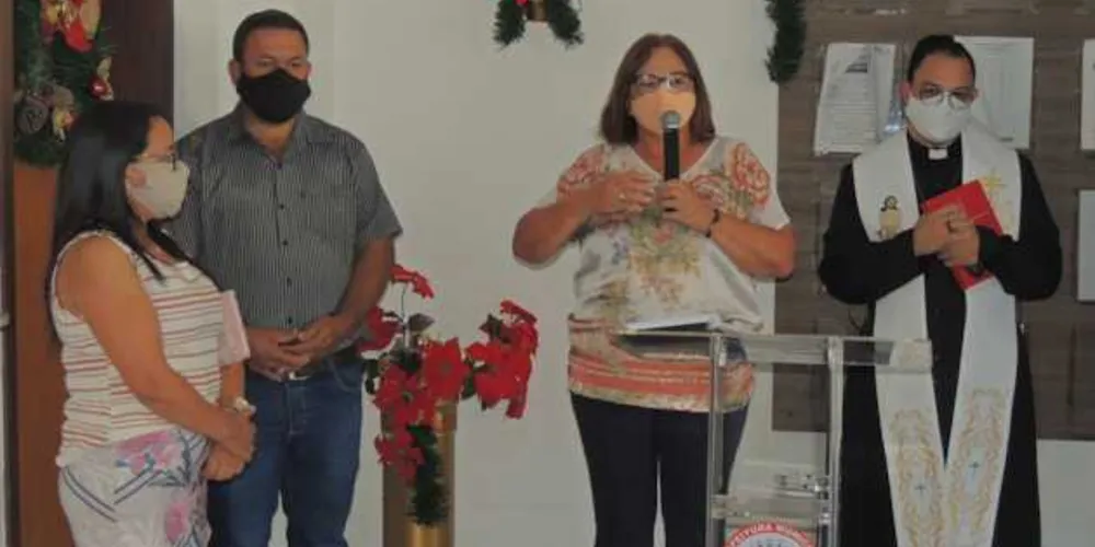 Celebração ocorreu com as medidas de segurança sanitária, na recepção do Centro Administrativo Prefeito Otélio Renato Baron