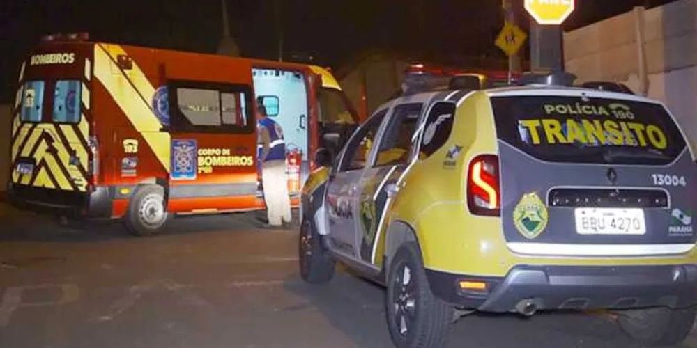 Apesar do susto, motociclista foi levado ao hospital com lesões moderadas, sem risco à vida