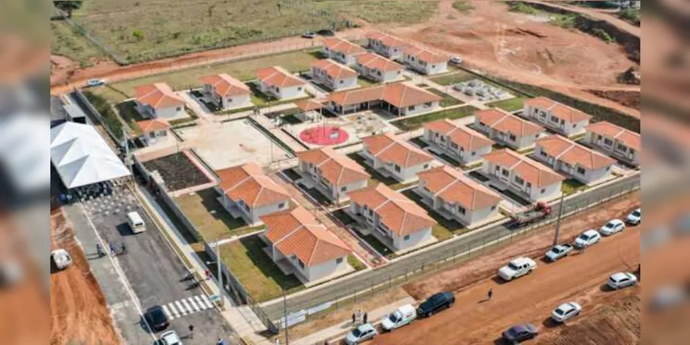 O modelo de trabalho adotado pelo governo do Paraná alcançou bons resultados em 2020. Um exemplo é o condomínio para idosos, construído em Jaguariaíva.