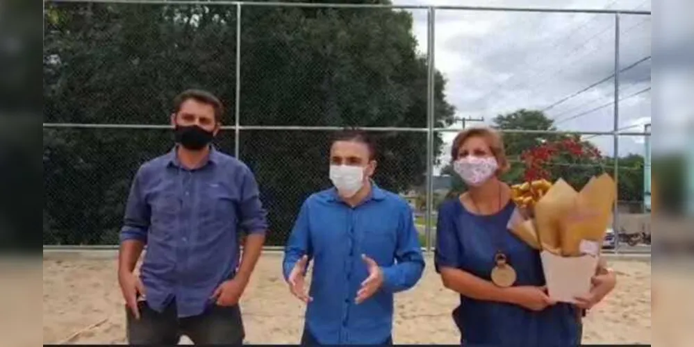 Deputado também participou da inauguração simbólica do novo complexo esportivo da cidade
