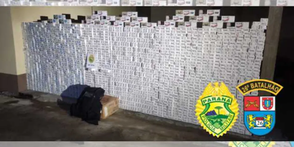 Imagem ilustrativa da imagem Após perseguição, policiais apreendem carga de cigarros em Reserva