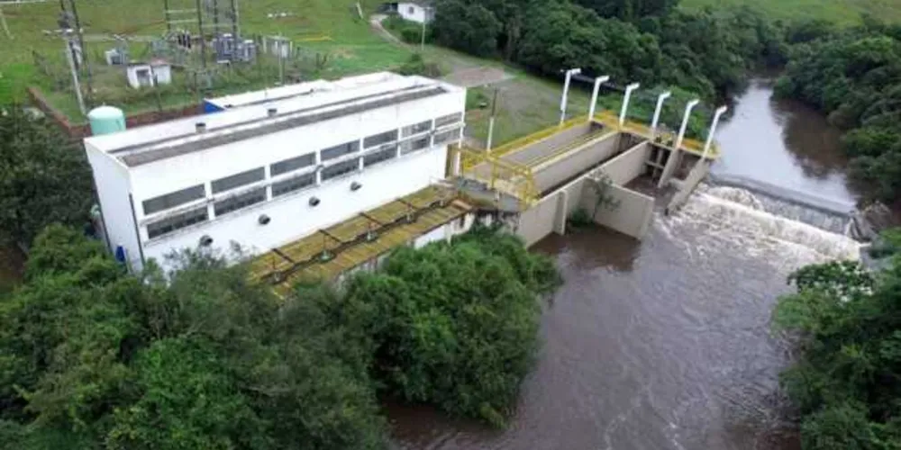 Captação do Rio Pitangui, em Ponta Grossa 