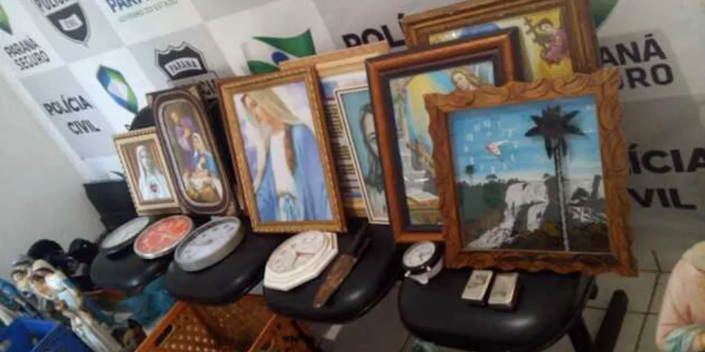 Imagem ilustrativa da imagem Polícia recupera imagens furtadas de Santuário em Piraí do Sul