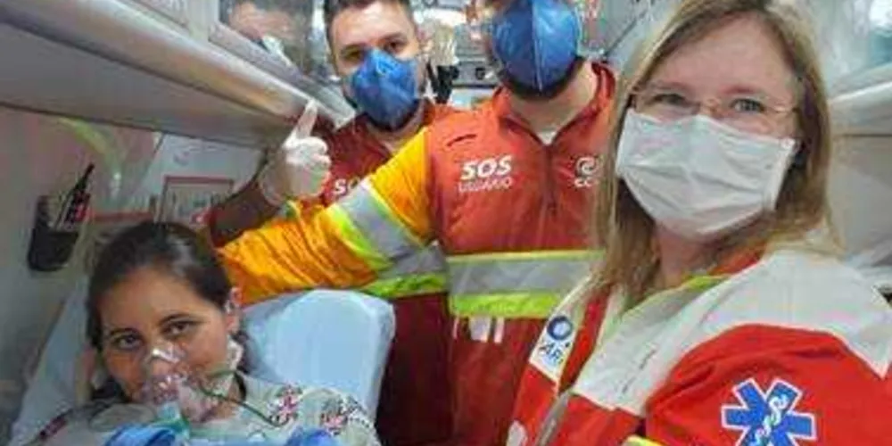 Após o parto, Micheli e Ryan foram levados pela equipe da CCR RodoNorte para a Santa Casa