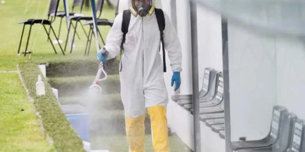 Como protocolo, espaços de uso dos participantes do jogo foram sanitizados 