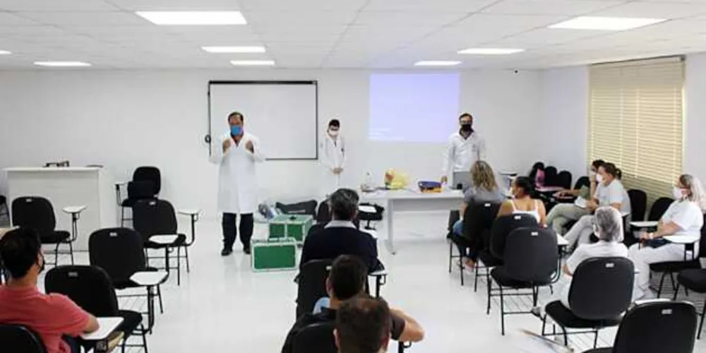 O treinamento dos profissionais da saúde aconteceu na última quarta-feira (03).