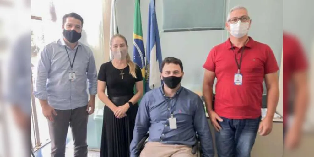 Leandro Bianco, Missionária Adriana, Felipe Passos e Léo Farmacêutico.