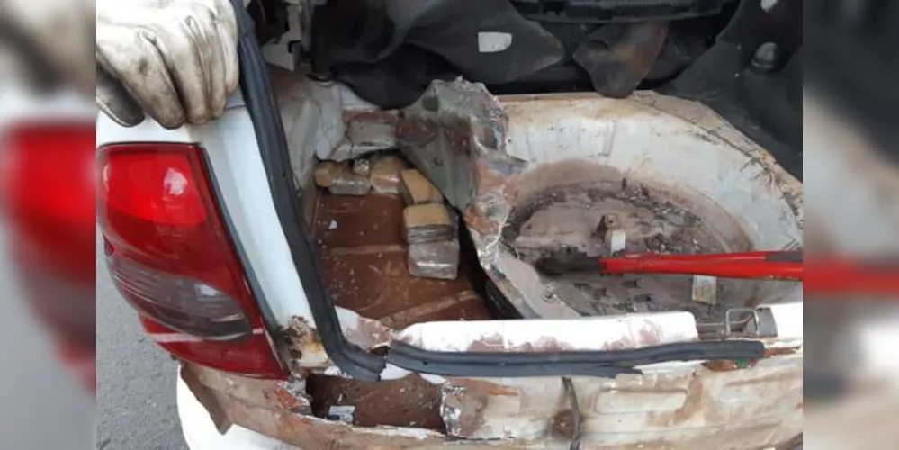 Droga estava em um fundo falso no carro