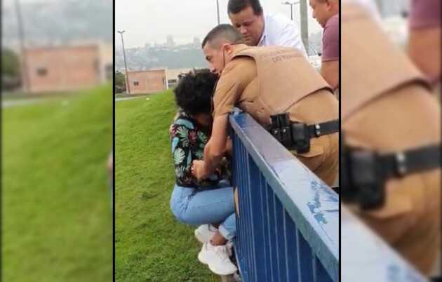 O Policial Silvanei Gonçalves avistou a jovem enquanto se dirigia para a cidade de Campo Largo