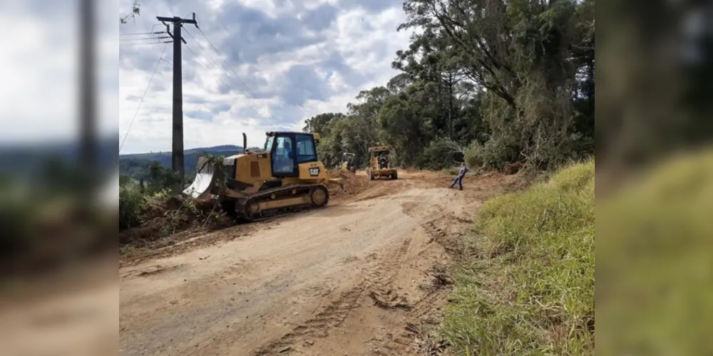 Prefeito Osnei Stadler (DEM) acompanhou a realização de obras nesta semana