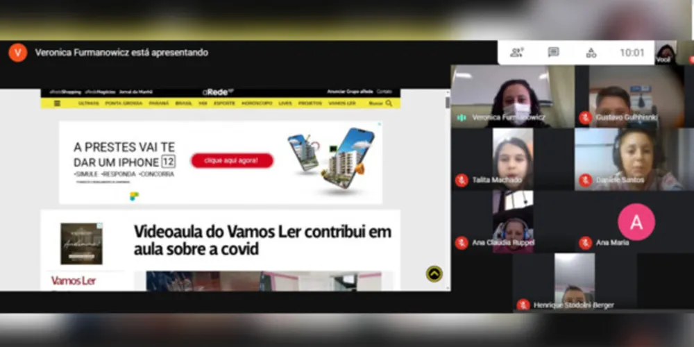 Alunos e equipe escolar participaram efetivamente da introdução do projeto