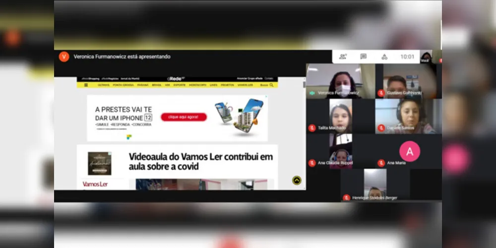 Alunos e equipe escolar participaram efetivamente da introdução do projeto