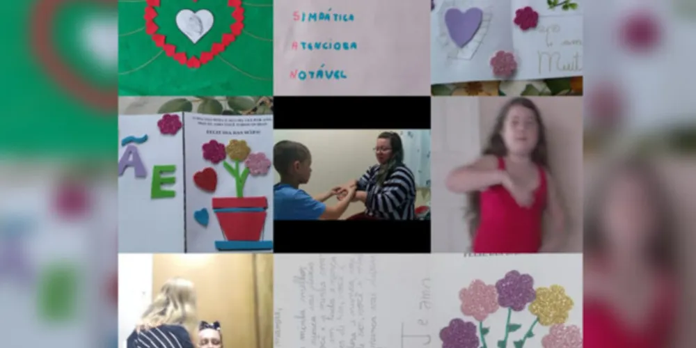 Alunos fizeram homenagens às mães