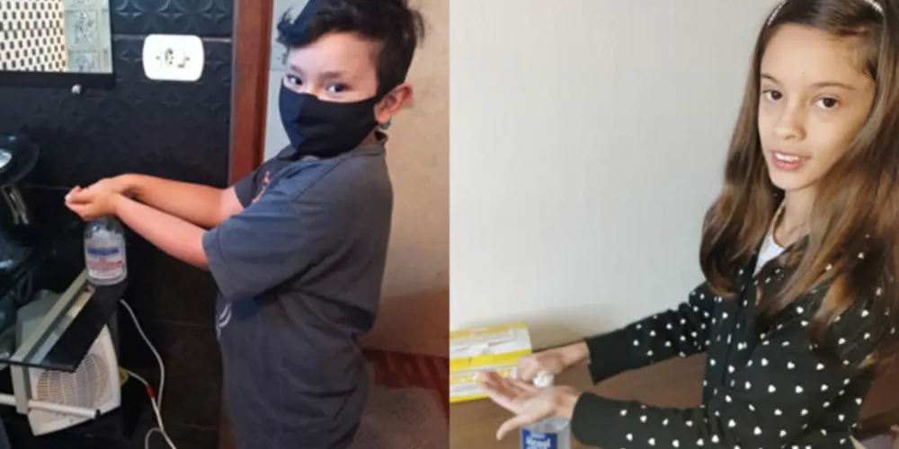 Em casa, alunos mostraram métodos de prevenção; atividade contou com recorte do JM