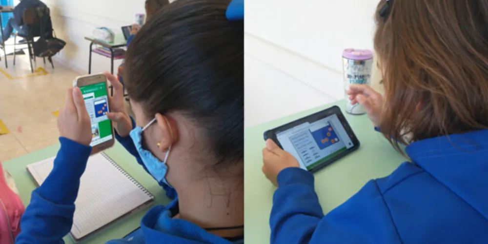 Dispositivos digitais contribuíram com trabalho da turma