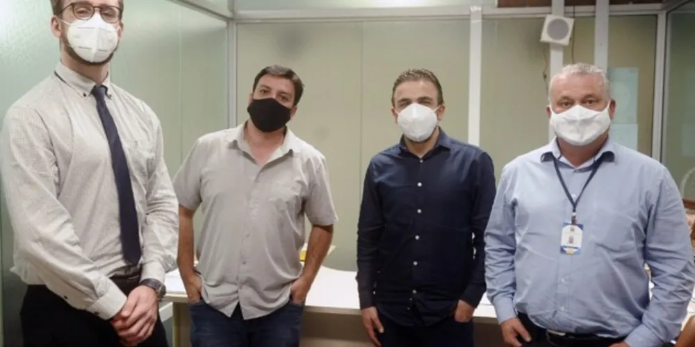 Da esquerda para a direita: Stocco, Ede Pimentel, Aliel e Izaías.