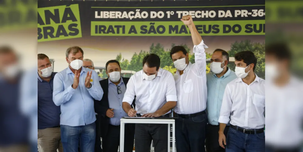 Trecho de 49km da PR-364 está com 35% das obras concluídas. O investimento total é de R$ 121 milhões