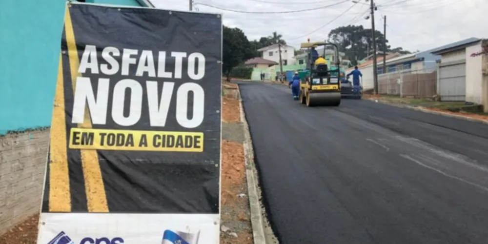 Pavimento acontece pelo 'Programa Asfalto Cidadão'.