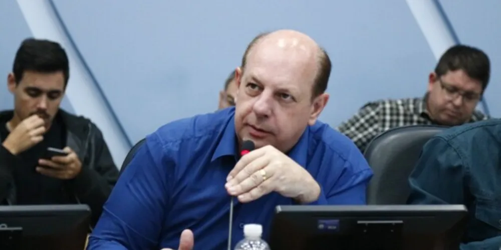 Celso Cieslak, quando foi vereador de Ponta Grossa.