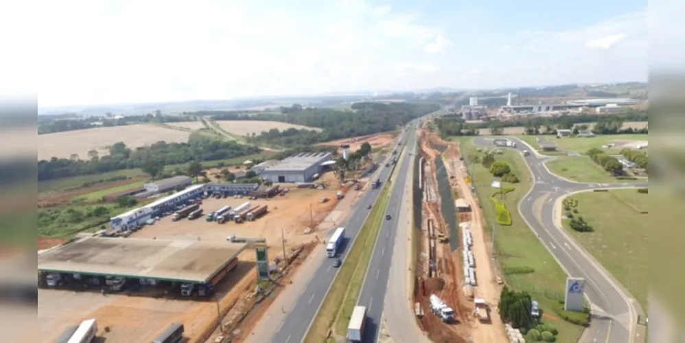 Novo acesso ao Contorno Leste (foto) é uma das quatro frentes em andamento pela CCR RodoNorte em Ponta Grossa
