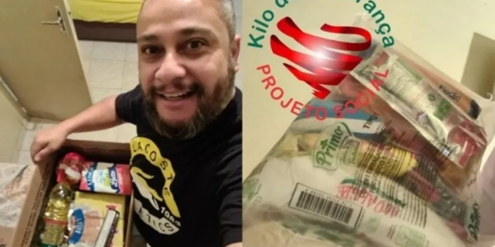 O dinheiro arrecadado será usado para comprar alimentos. 