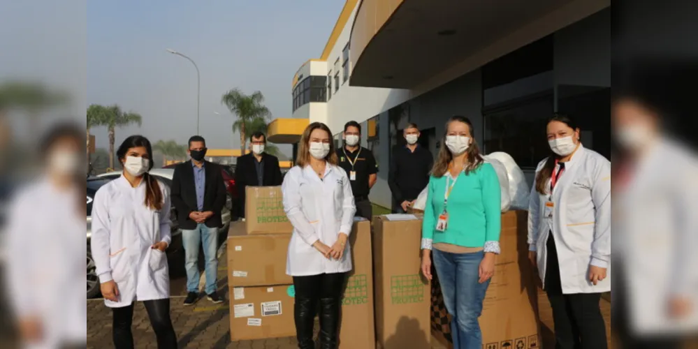 Continental doa máscaras e respiradores para o Hospital Universitário Regional dos Campos Gerais, em Ponta Grossa