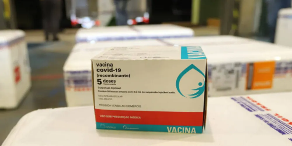 Vacinas que serão entregues são a Covishield.