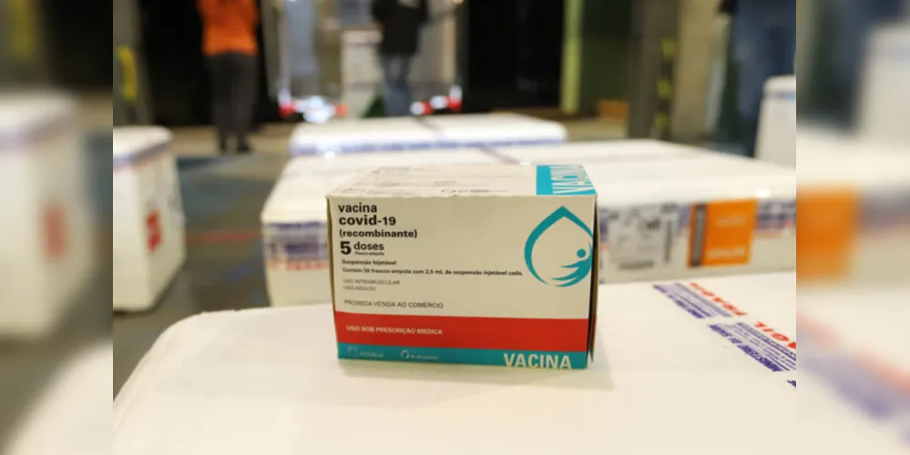 Vacinas que serão entregues são a Covishield.
