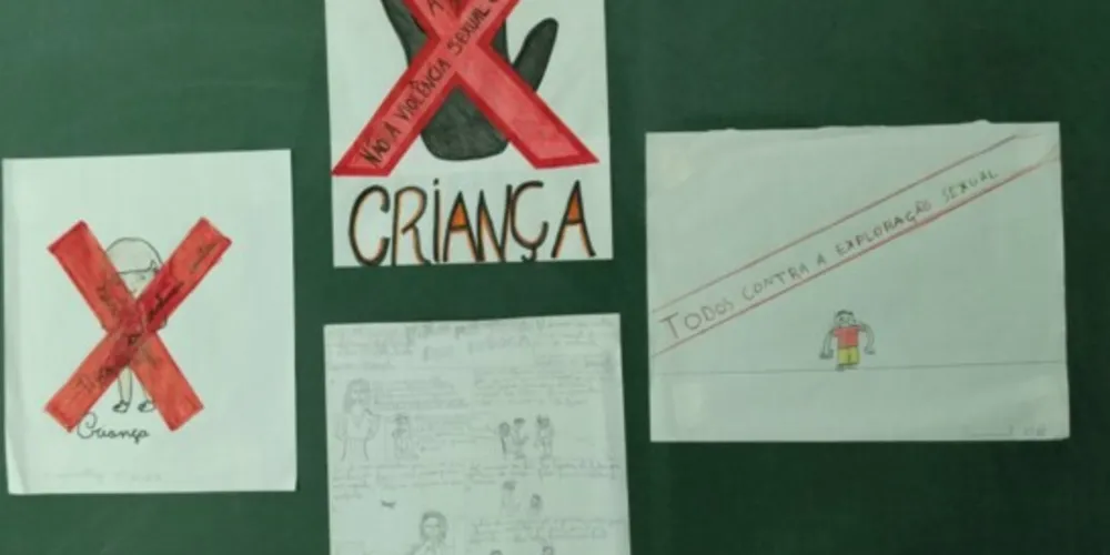 Cartazes de conscientização sobre o tema