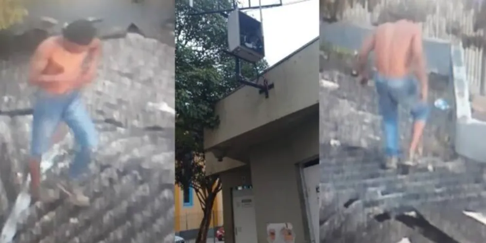 O homem foi preso pela Guarda Civil Municipal 