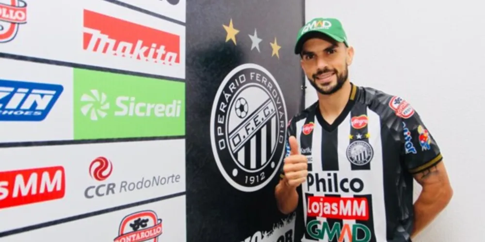 Imagem ilustrativa da imagem Atacante Rodrigo Pimpão é apresentado no Operário