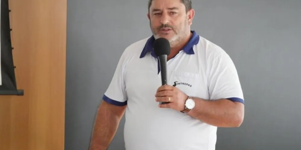 Presidente do Sindicato, Luiz Carlos de Oliveira.