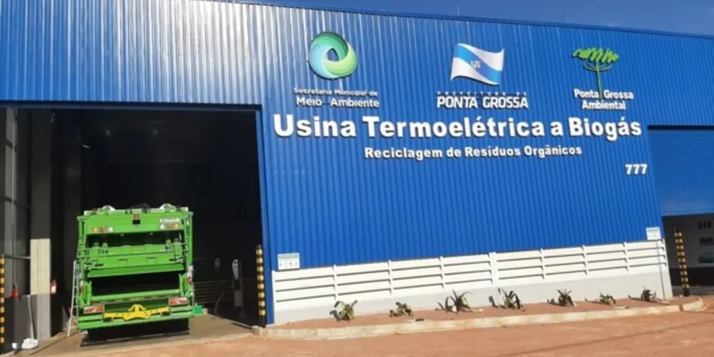 Usina fica localizada no Distrito Industrial da cidade de Ponta Grossa