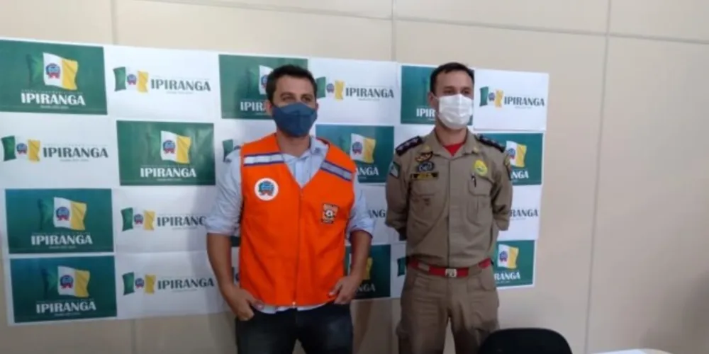 Prefeito de Ipiranga, Douglas Modesto, recebeu a visita do capitão dos Bombeiros, Renan Augusto Bortolassi, para estabelecer um diálogo visando a formação de novas parcerias
