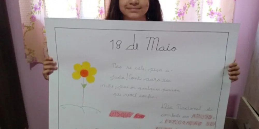 Alunos se engajaram na campanha com produção de cartazes