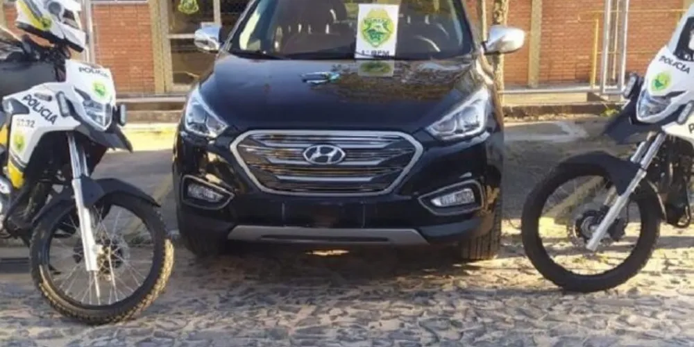 Automóvel Hyundai IX35 estava em circulação nas ruas de PG, mas com alerta que havia sido roubado na capital