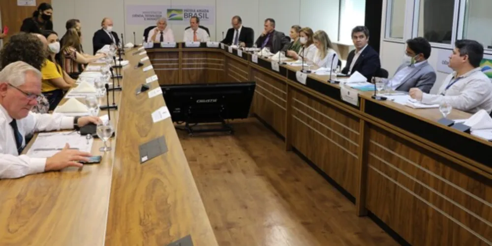A reunião híbrida, realizada nesta terça-feira (25),  foi articulada pela Bancada Federal Paranaense