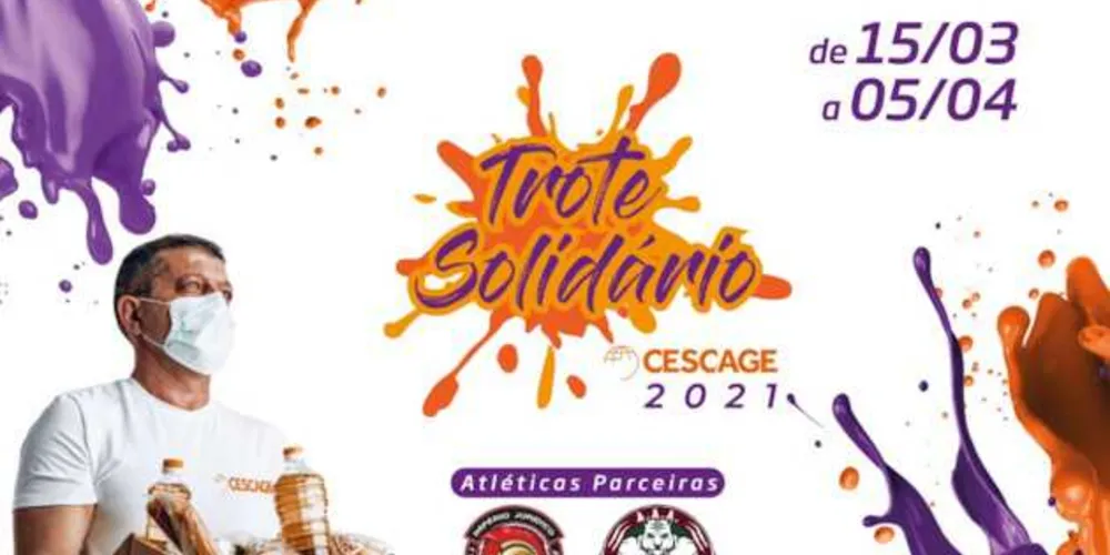 A campanha é coordenada pelas atléticas da faculdade, que irão mobilizar a arrecadação dos donativos