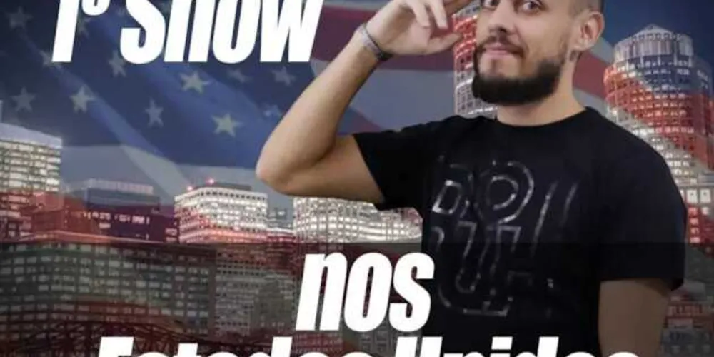 Gui fará um show Stand Up para brasileiros que vivem nos Estados Unidos. Apresentação será a primeira que o comediante faz no exterior