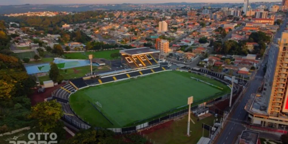 Estádio Germano Kruger, em Ponta Grossa, recebe Operário e Rio Branco, nesta quarta-feira