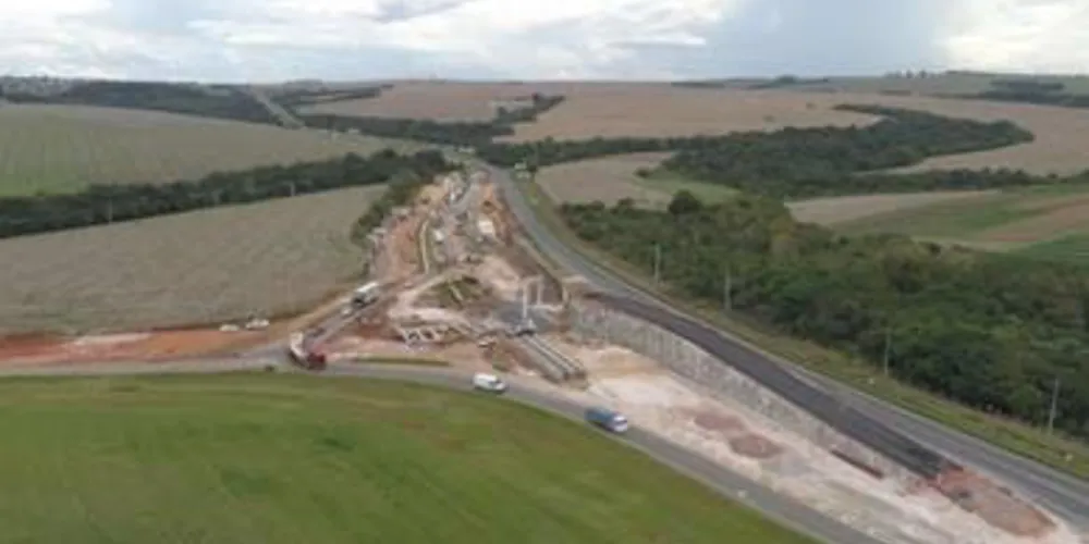 Retorno que passará por manutenção está próximo da obra do Novo Acesso Secundário de Ponta Grossa, na PR 151.