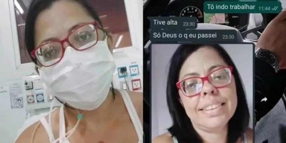 Andreia Alves Silva, que morreu de Covid-19 quase 20 dias após ter comemorado cura da doença.