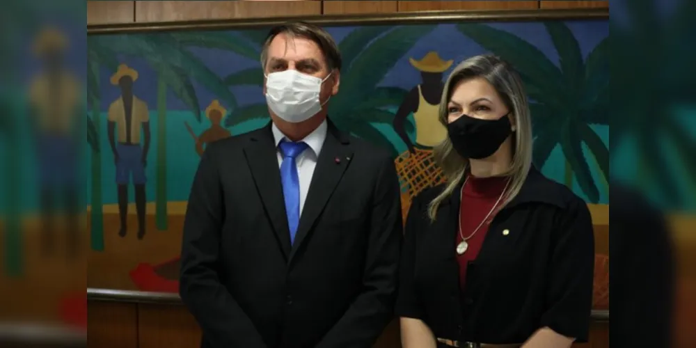 Jair Bolsonaro e Aline Sleutjes.