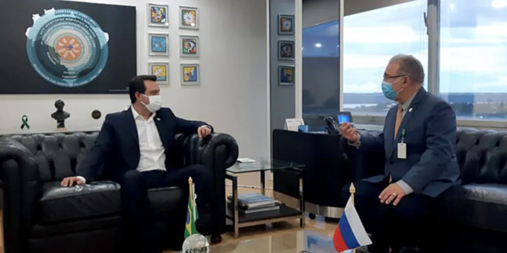 Governador Carlos Massa Ratinho Junior se reuniu com o ministro da Saúde, Marcelo Queiroga.
