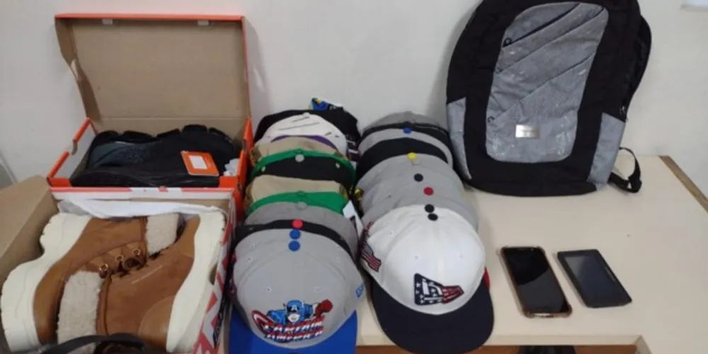As mercadorias foram recuperadas.