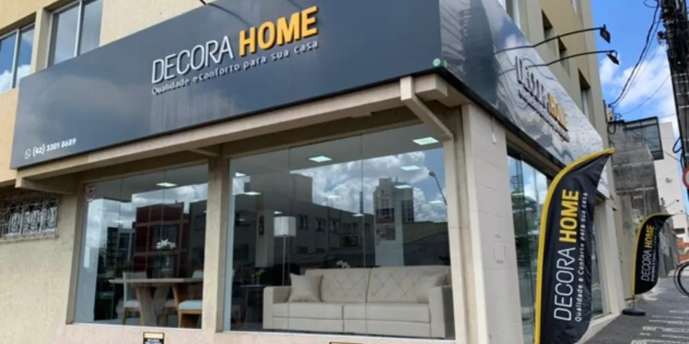 O endereço da Decora Home é Av. Bonifácio Vilela, 760