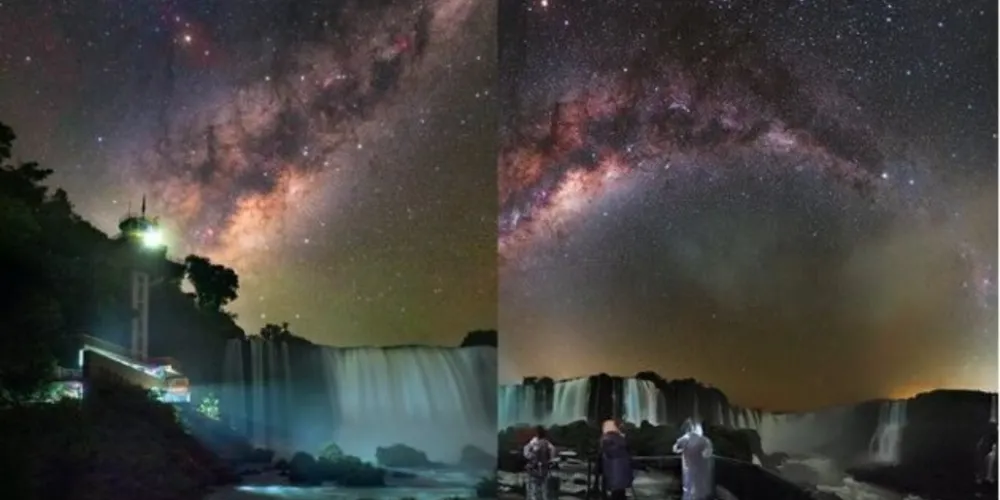 É possível identificar nebulosas, poeira cósmica e diversas constelações