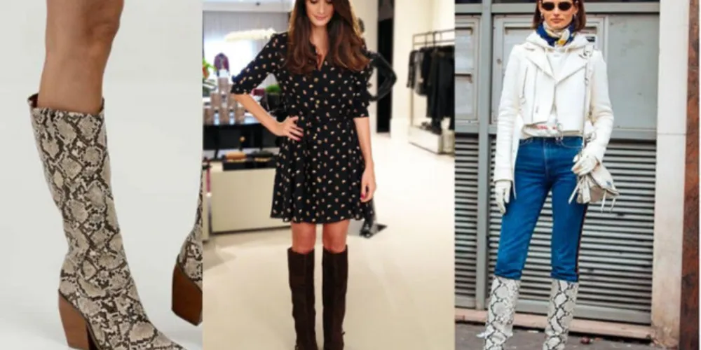 Se você gosta de seguir tendências o ideal para um estilo romântico que está em alta, é a de cano na altura do joelho. 