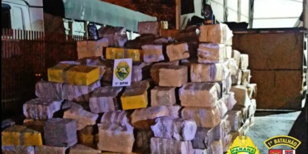 A apreensão é a maior da terceira edição da Operação Tático Móvel, desencadeada na região de Ponta Grossa