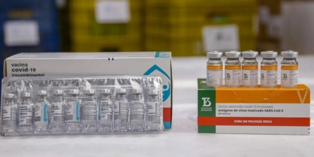 Do total de doses, 6.200 doses são da Coronavac e 303.000 da Oxford/Astrazeneca